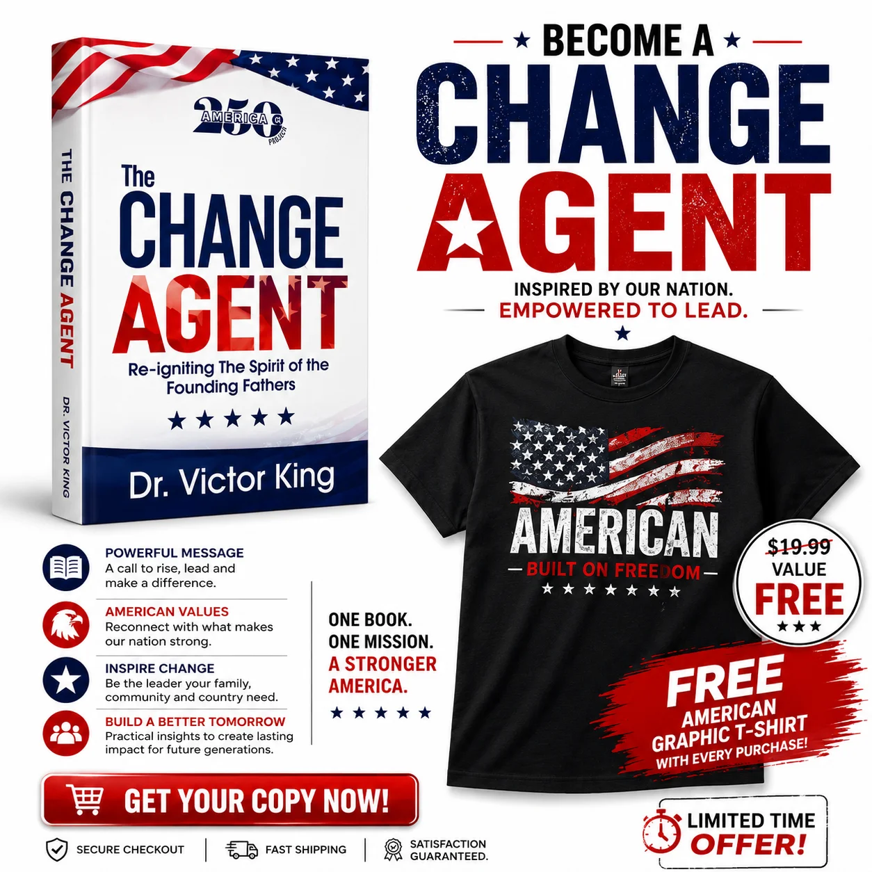 Change Agent Book + Free T-shirt